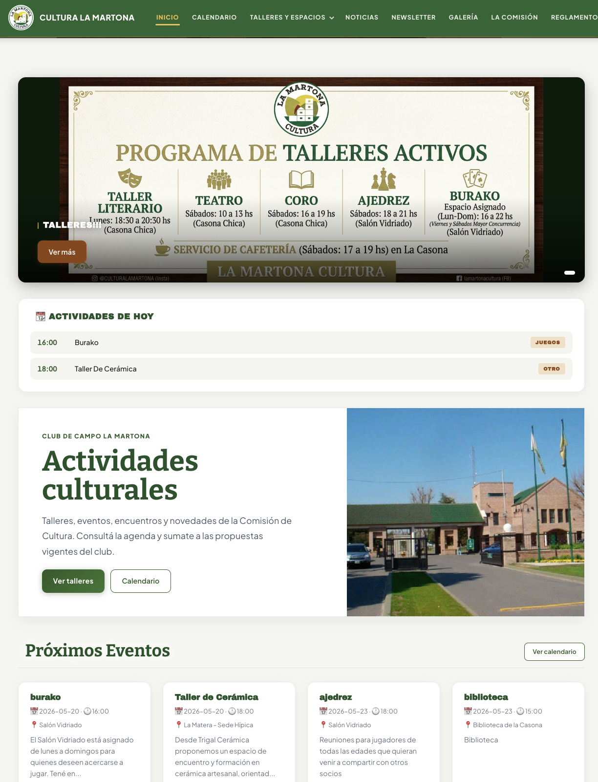 Web institucional administrable